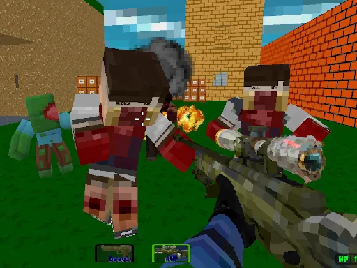 Blocky Combat Swat Zombie Survival 2022