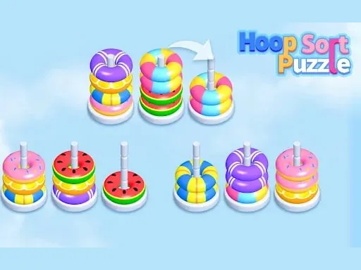 Hoop Stack Sort Puzzle 3D Game