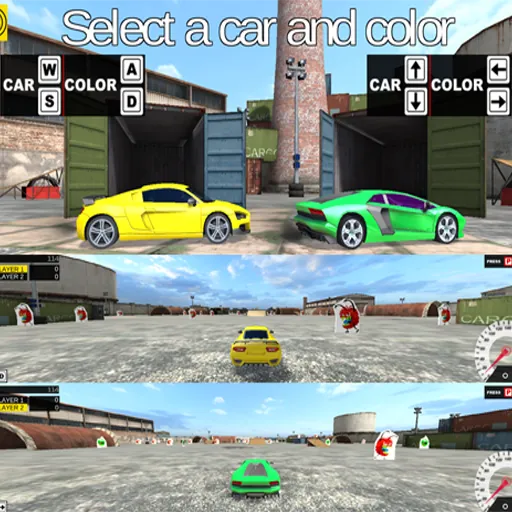 Monster Smash Cars - Split Screen Racing