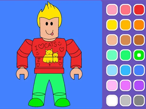 Roblox Coloring Game