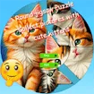 Round Jigsaw Puzzle Collect Pictures with Cute Kittens