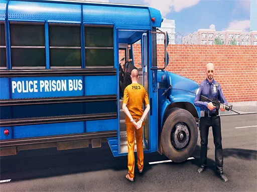 US - Police Bus Parking